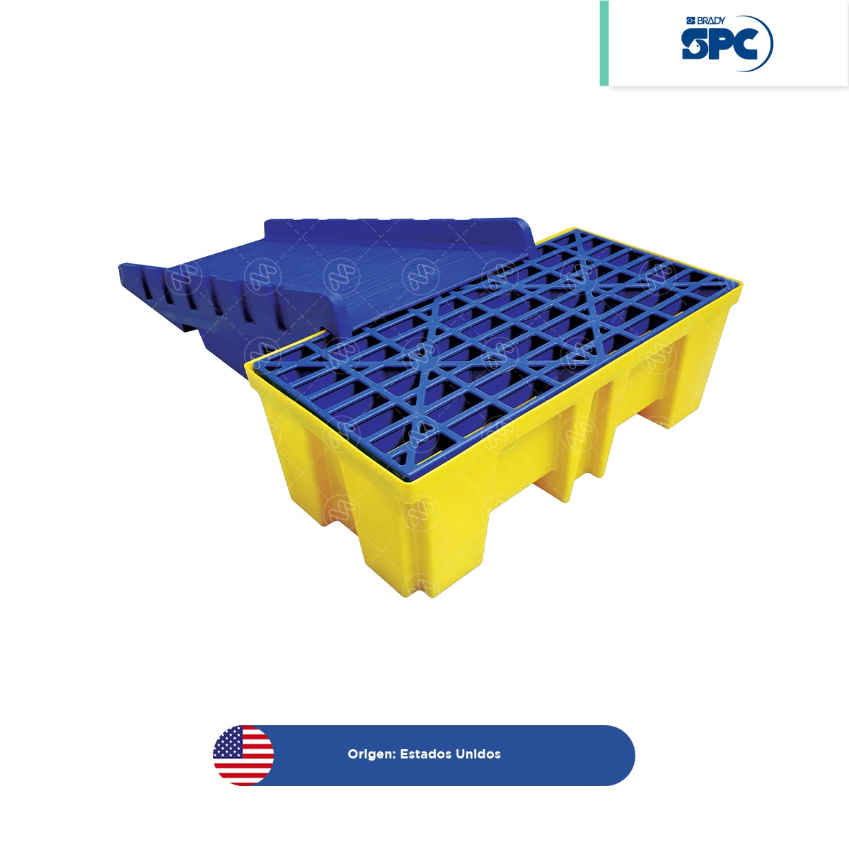 rampa para tarima o plataforma antiderrames spc 003
