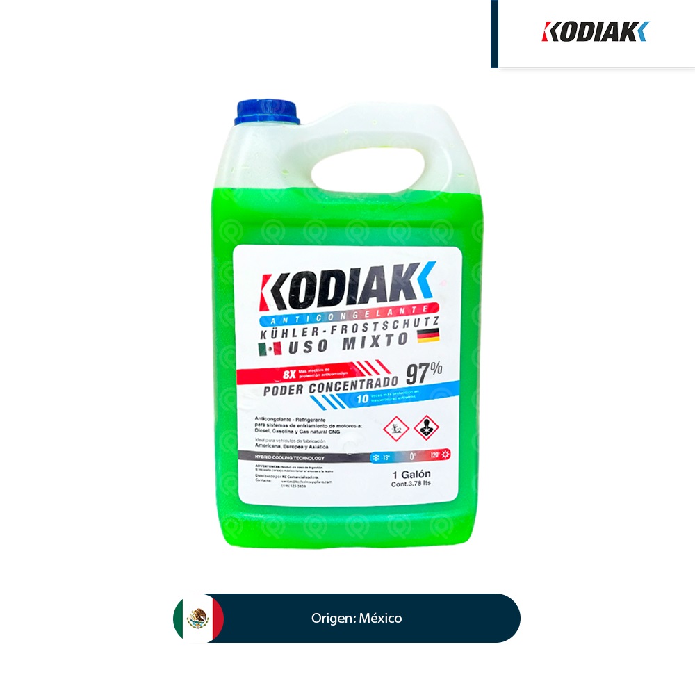 anticongelante kodiak 97 1 gal verde 001