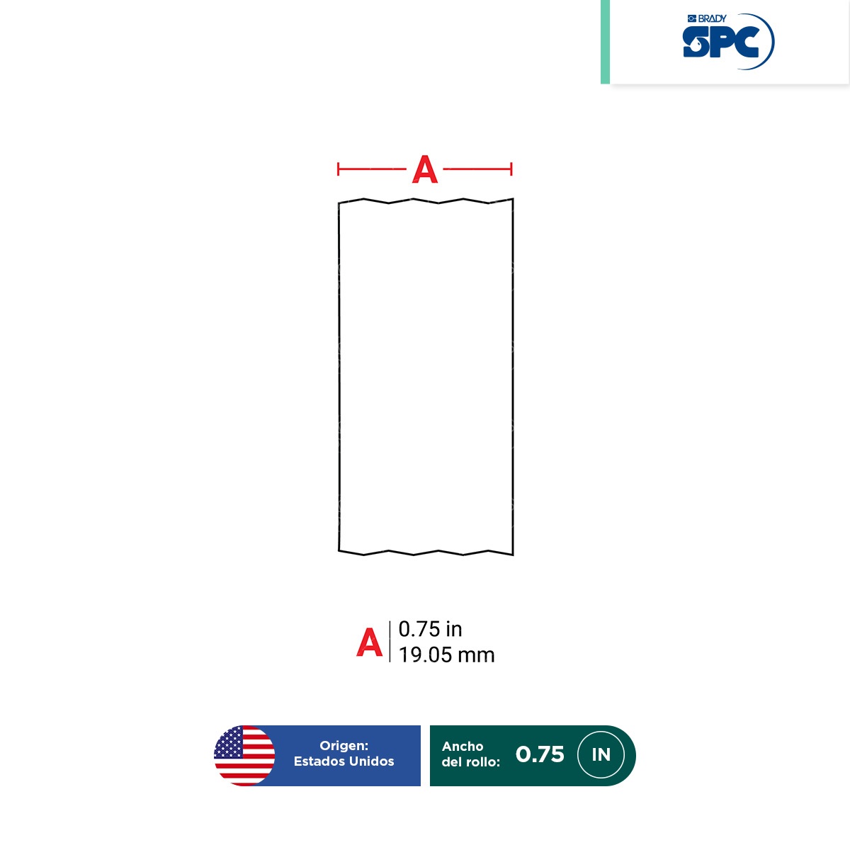 cinta de etiquetas criogenica autolaminables de poliester para impresoras m21 0 75 brady spc 003
